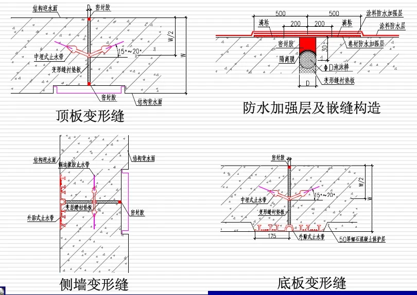 梨树变形缝防水